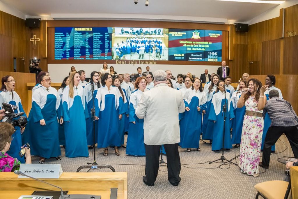 Assembleia Legislativa presta homenagem ao Coral de São João pelos seus 40 anos