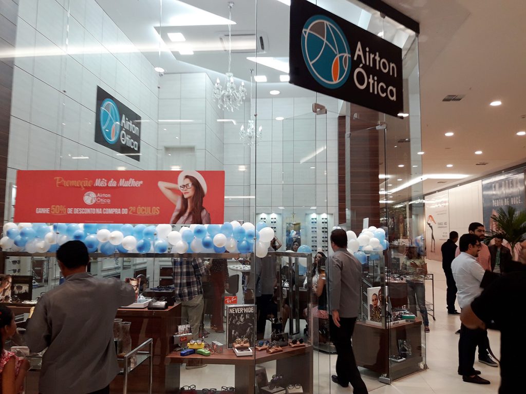 Airton Ótica inaugura no shopping Golden Calhau sua décima loja