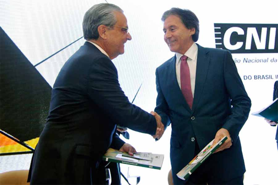 CNI entrega agenda parlamentar a presidentes da Câmara e do Senado