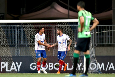 Na Fonte Nova, Bahia vence América de Minas e se distancia da zona da degola