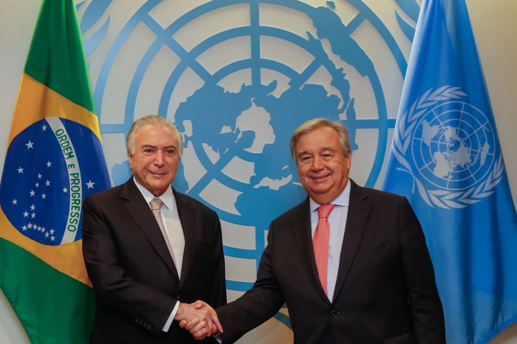 Em discurso na ONU, Temer diz que “temos orgulho de nossa tradição de acolhimento”