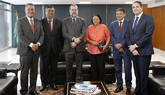 Ministro Dias Toffoli recebe quatro governadores do Nordeste