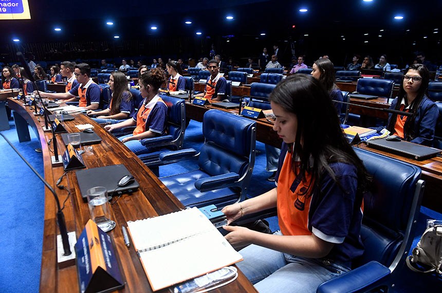 Três projetos elaborados pelos jovens senadores são aprovados em Plenário