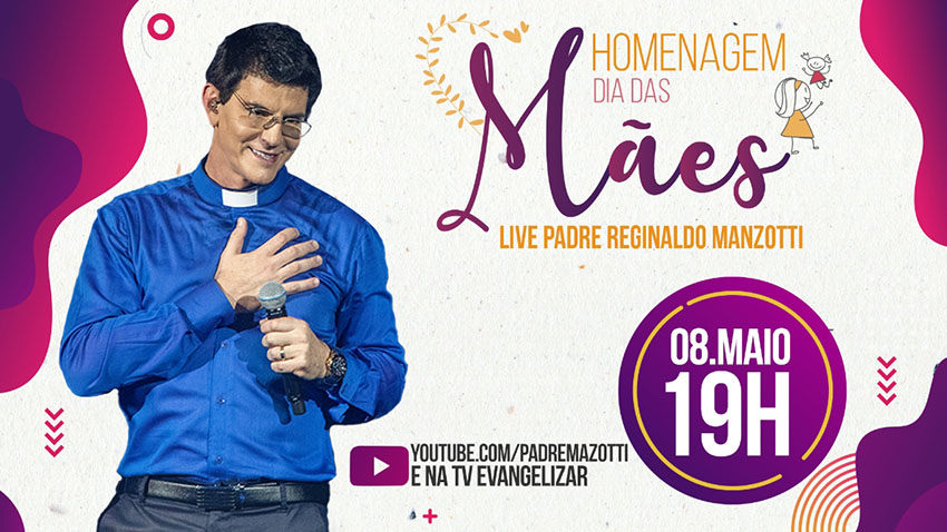 Padre Reginaldo Manzotti prepara uma homenagem especial para comemoração do Dia das Mães