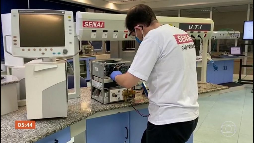 Respiradores são recuperados pelo Senai em São Luís para atender pessoas infectadas por covid-19
