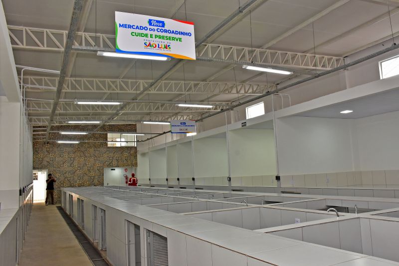 Prefeitura de São Luís entrega Mercado do Coroadinho, o primeiro de dez que estão sendo reconstruídos