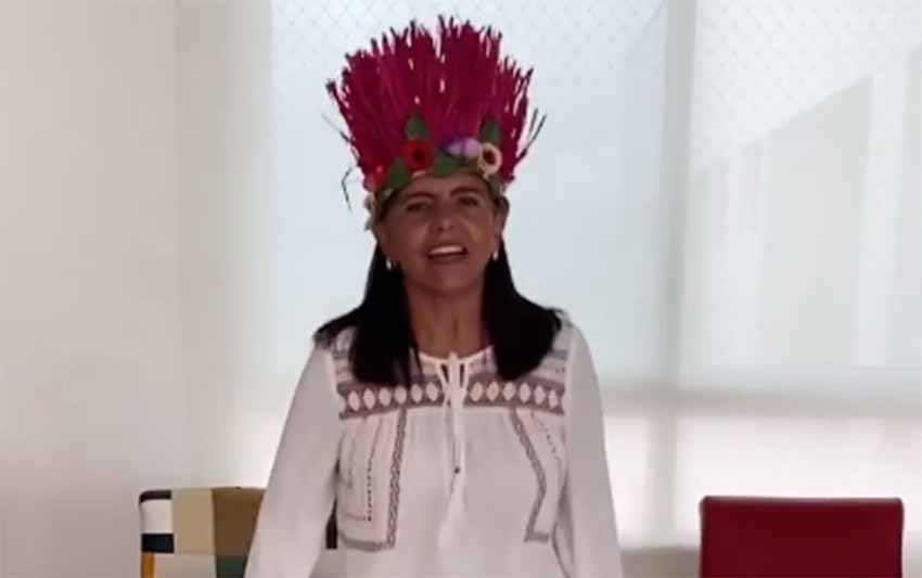 Roseana Sarney manda mensagem de carnaval em ritmo de Bicho Terra