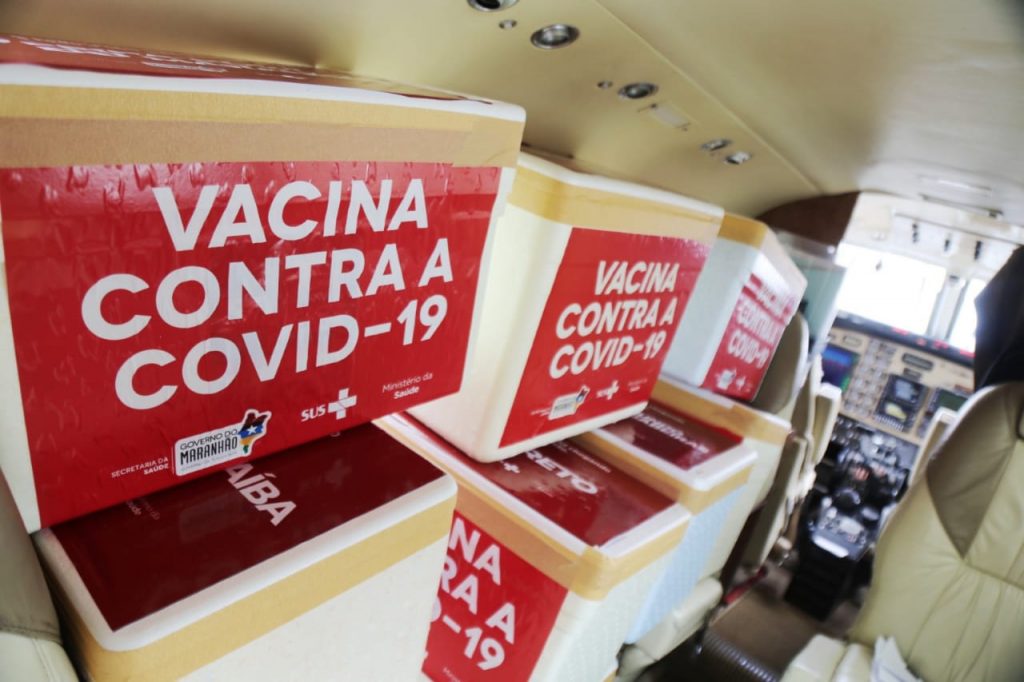 Maranhão recebe nesta sexta-feira mais 229,3 mil doses de vacina para imunização contra covid-19