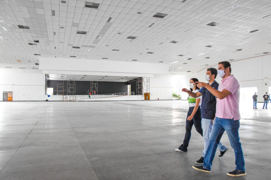 Centro de Convenções da UFMa é adaptado para funcionar para novo local de vacinação contra covid-19