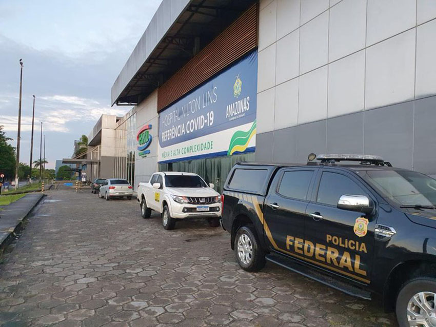 Polícia Federal investiga desvio de recursos públicos para enfrentar COVID-19 no Amazonas