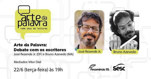 Escritor e antropólogo maranhense Bruno Azevedo participa nesta terça do Arte da Palavra do Sesc