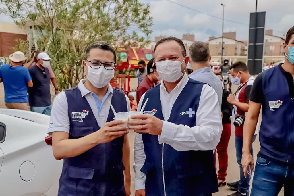 Vice-governador Carlos Brandão acompanha vacinação no Pátio Norte Shopping