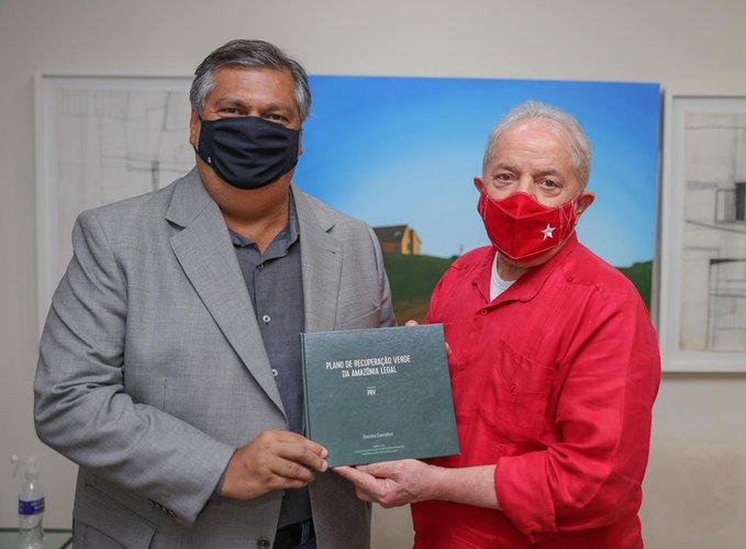 Antes do lançamento oficial, Flávio Dino leva proposta para desenvolver Amazônia a Lula