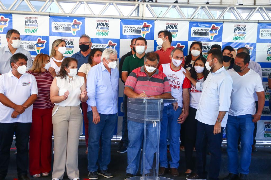 Governador Flávio Dino entrega rodovia em Lagoa do Mato e sede IEMA, em Coroatá