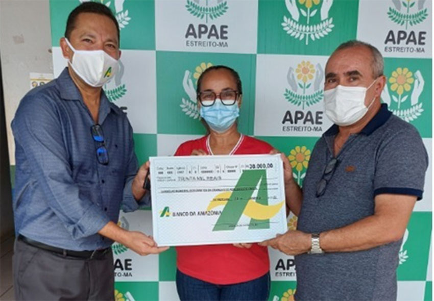 Banco da Amazônia destina R$ 30 mil para fortalecer ações da Apae em Estreito