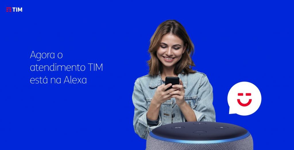 Alexa da Amazon passa a ser atendente virtual dos clientes da operadora TIM