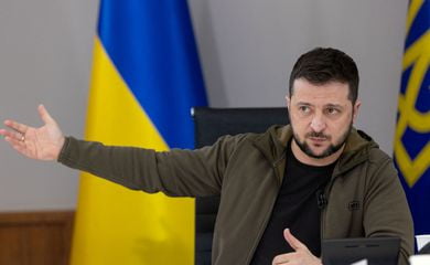Volodymyr Zelenskiy questiona Conselho de Segurança da ONU sobre a manutenção da paz