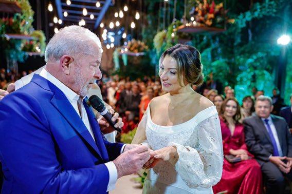 Lula e Janja casam em casa de eventos da zona sul de São Paulo na noite desta quarta-feira