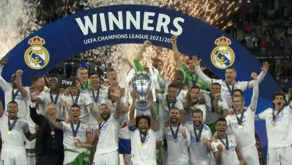 Real Madrid vence o Liverpool e conquista neste sábado, pela 14ª vez, título de campeão europeu