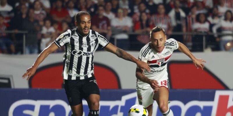 São Paulo e Ceará fazem jogo movimentado no Morumbi, mas ficam num empate de 2 a 2