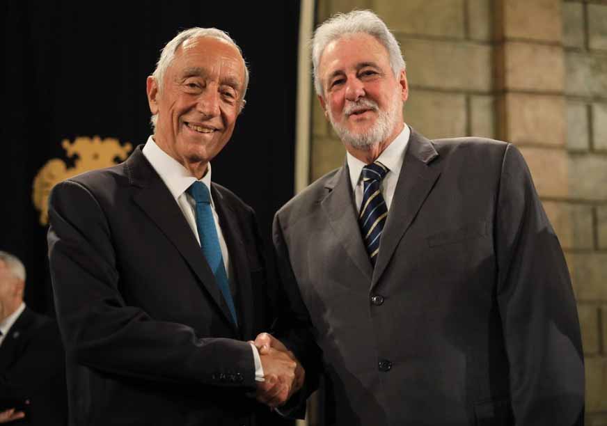 Presidente de Portugal recebe empreendedores brasileiros em missão internacional