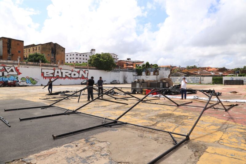 Governo monta hospital de campanha para casos emergenciais no carnaval