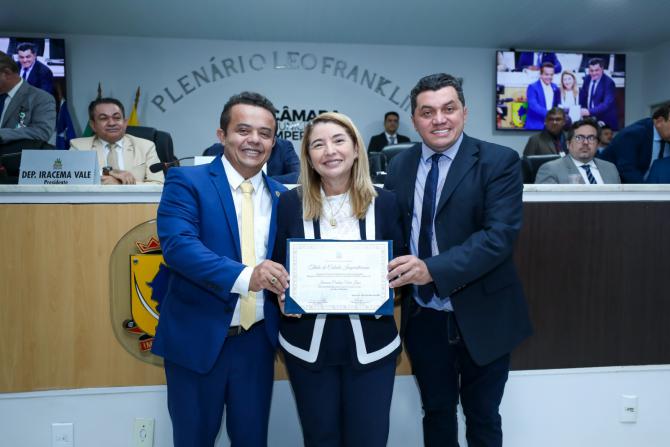 Deputada Iracema Vale recebe título de cidadania honorária de Imperatriz