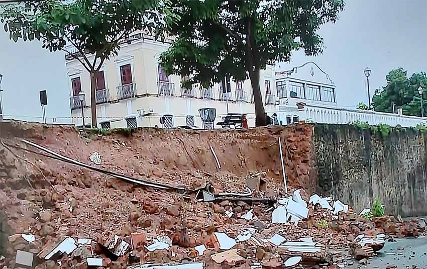 Estragos de chuvas em São Luís chegam à porta do Palácio dos Leões e Prefeitura