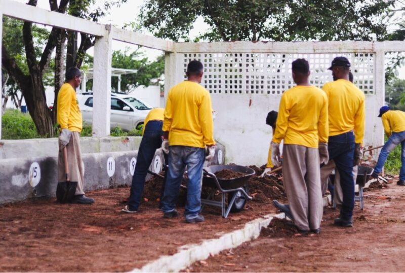 Mão de obra carcerária reforma e revitaliza Parque Independência, onde é realizada a Expoema em São Luís