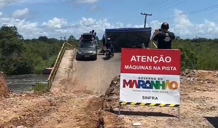 Em Cajari, Governo prossegue com obras emergenciais na Ponte dos Afogados