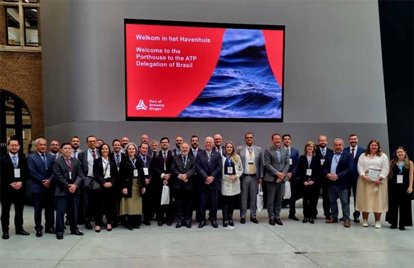 ATP leva ministro Márcio França, diretores da Antaq e associadas para Missão Internacional na Bélgica