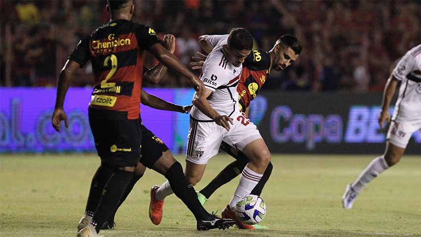 São Paulo visita o Sport no Recife e constroi boa vantagem para o jogo da volta