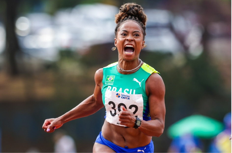 Vitória Rosa conquista 100m rasos e é a atleta mais rápida da América do Sul