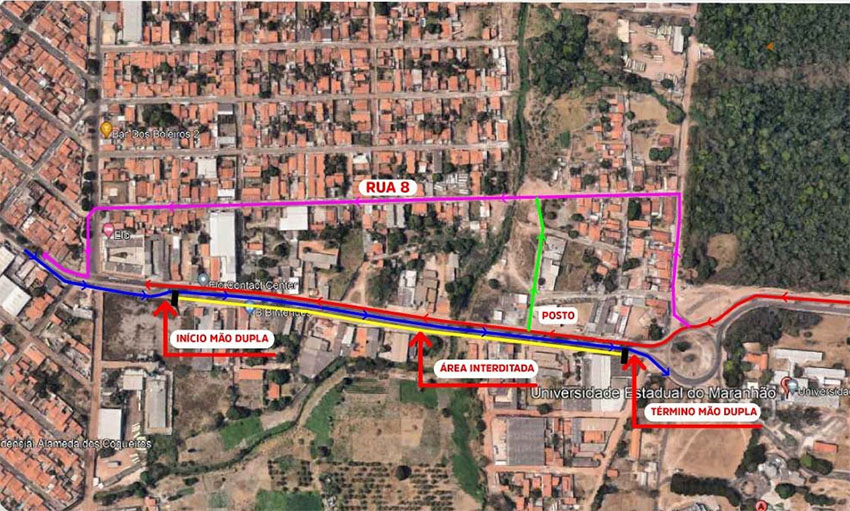 SMTT faz nova intervenção na Avenida Lourenço Vieira da Silva, no São Cristóvão