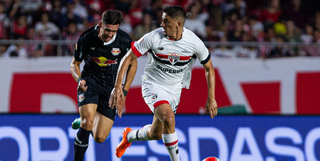 São Paulo e Red Bull Bragantino empatam com gols nos acréscimos