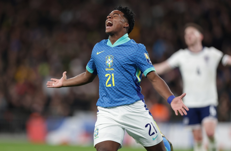 Com gol de Endrik, Brasil vence Inglaterra neste sábado na estreia de Dorival como treinador