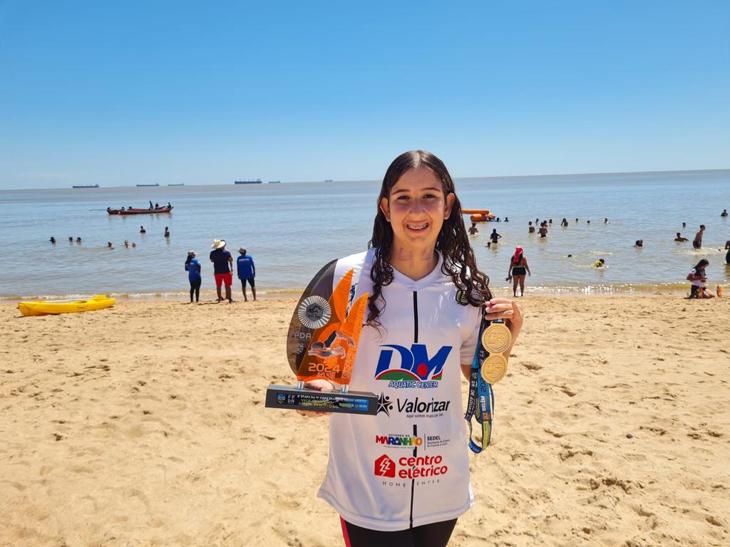 Sofia Duailibe conquista Ouro e Prata na Copa Brasil de Águas Abertas no Pará