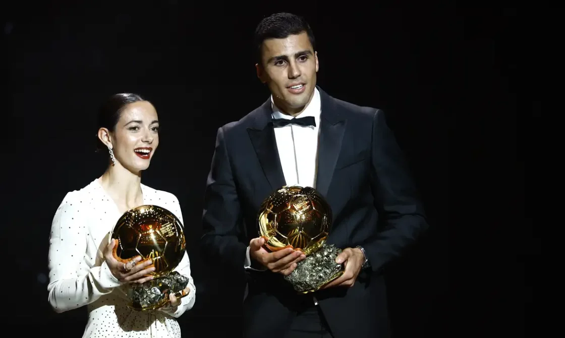 Volante espanhol Rodri supera Vinicius Júnior e conquista Bola de Ouro