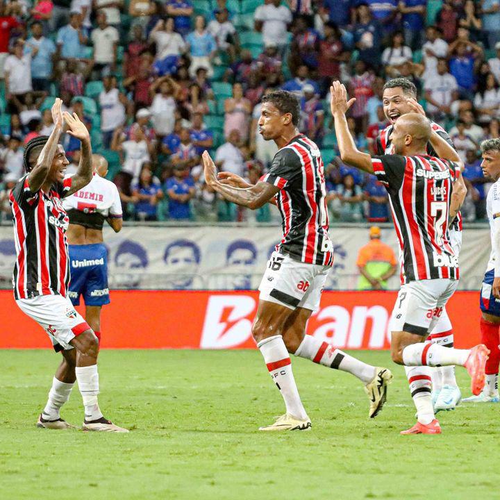 São Paulo derrota o Bahia em Salvador e se firma em sexto lugar na Série A