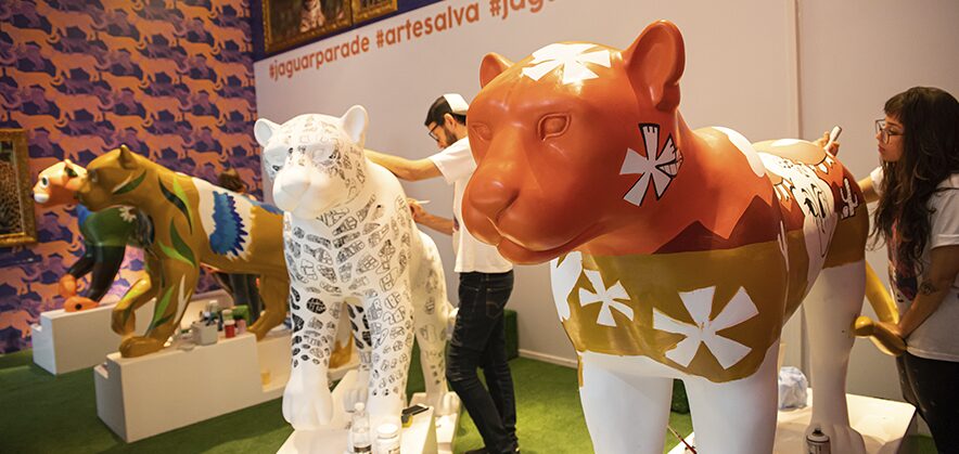 Live painting Jaguar Parade – Conexão Amazônia realizado em Imperatriz até sábado