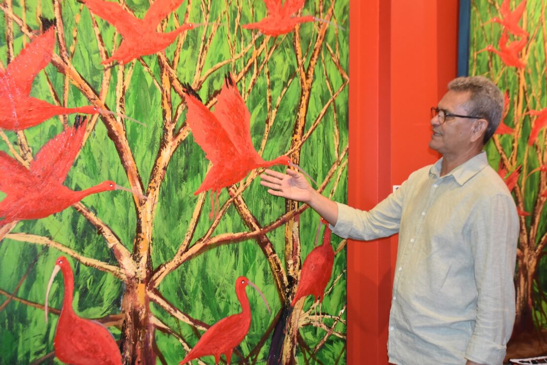 ARTE NO MPMA Beto Lima apresenta revoada dos guarás em exposição na Procuradoria Geral de Justiça