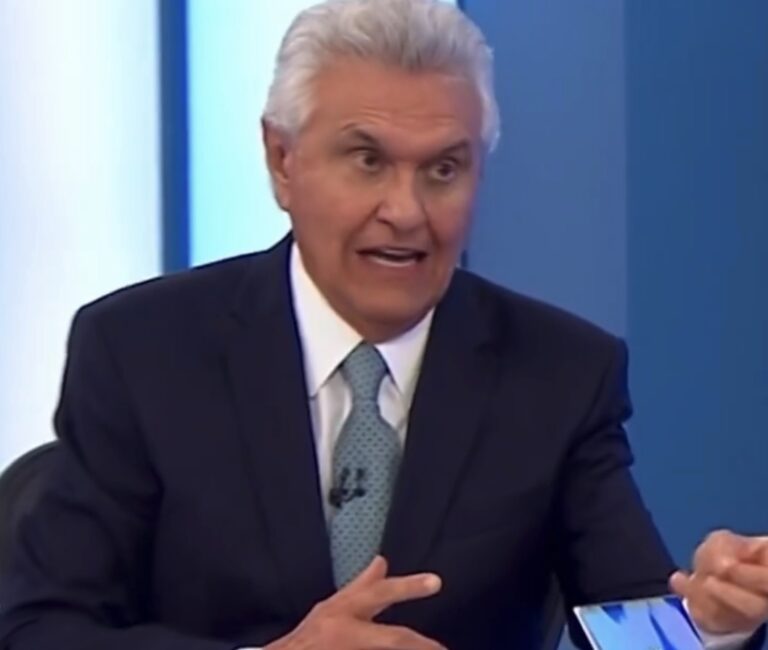 SABATINA NA GLOBO Bancada governista do Jornal Nacional não gostou da resposta de Ronaldo Caiado sobre anistia aos condenados pelo 08 de janeiro