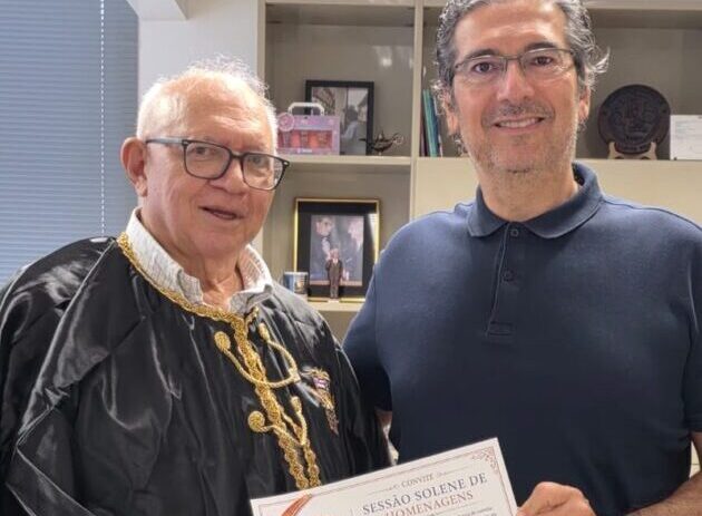JUSTO RECONHECIMENTO Mauro Fecury recebe homenagem da Academia Maranhense de Ciências